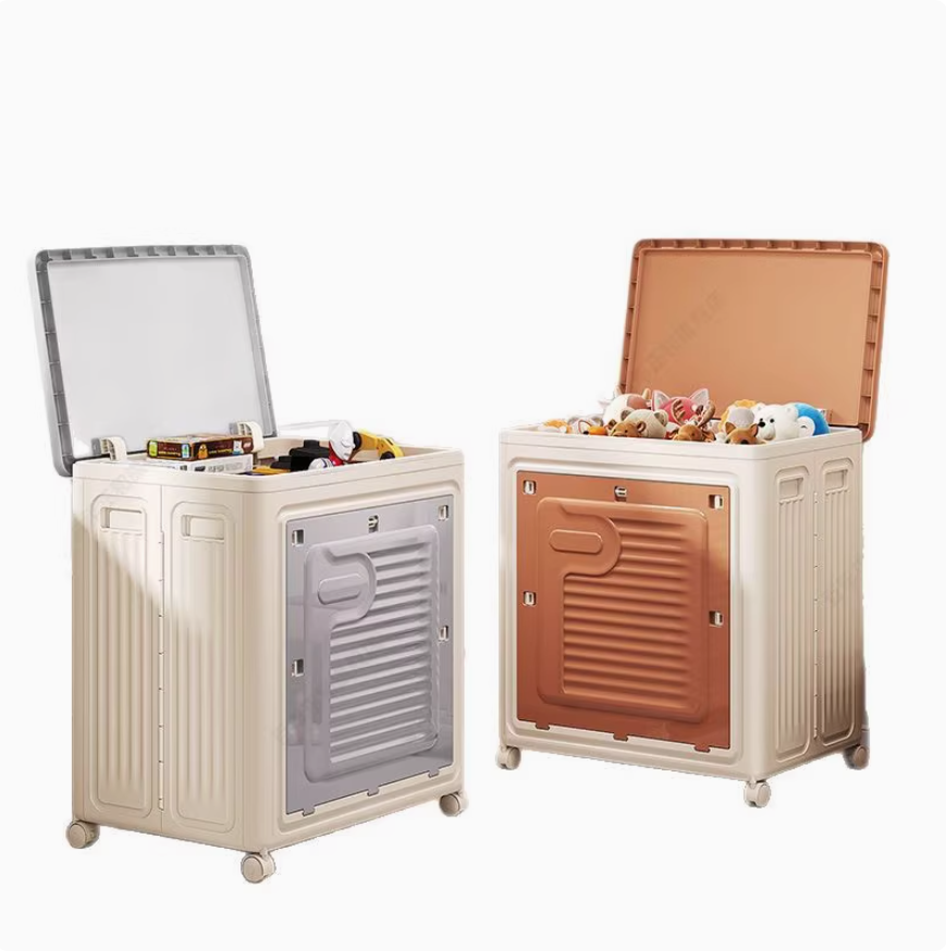 衣服收纳箱大容量超大家用翻盖带滑轮可折叠盒衣物整理被子储物柜